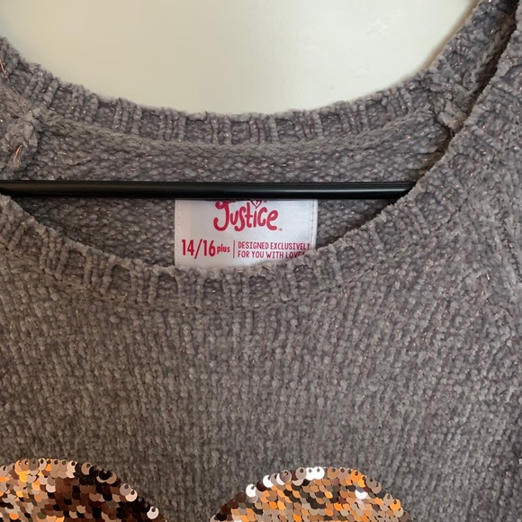 Justice valentine sweater 14/16 plus - Picture 2 of 3